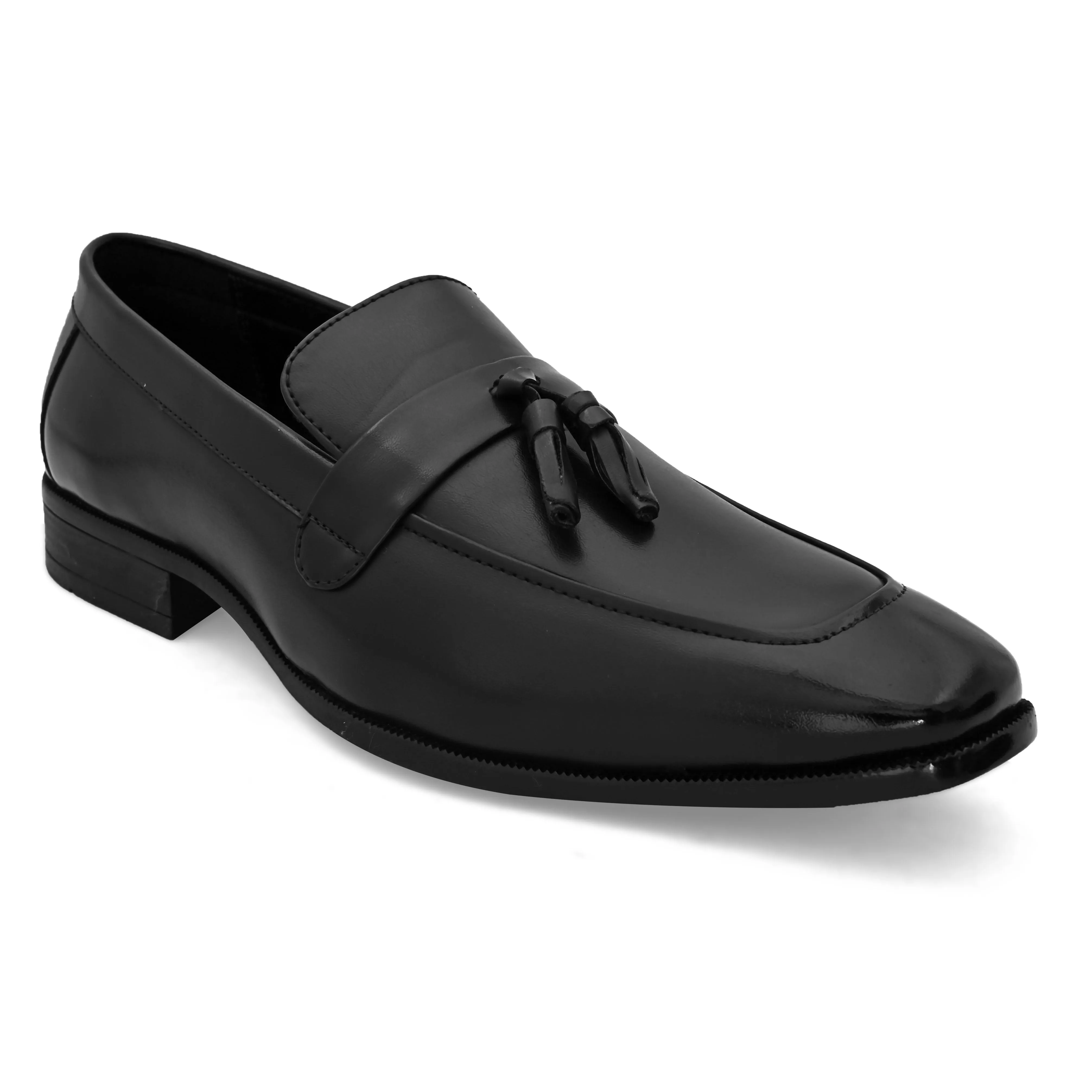 Paragon Black Patent Slip-ons