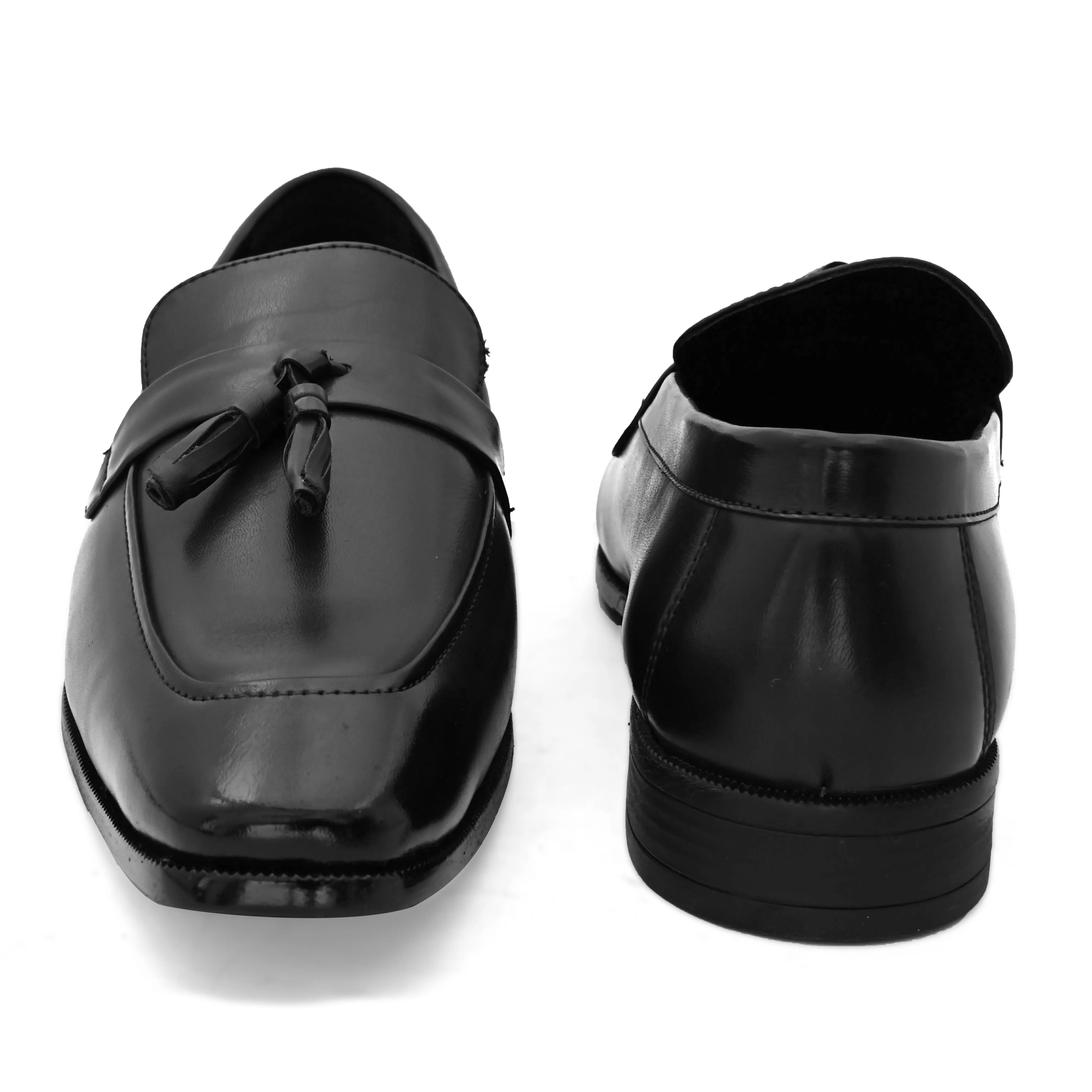 Paragon Black Patent Slip-ons