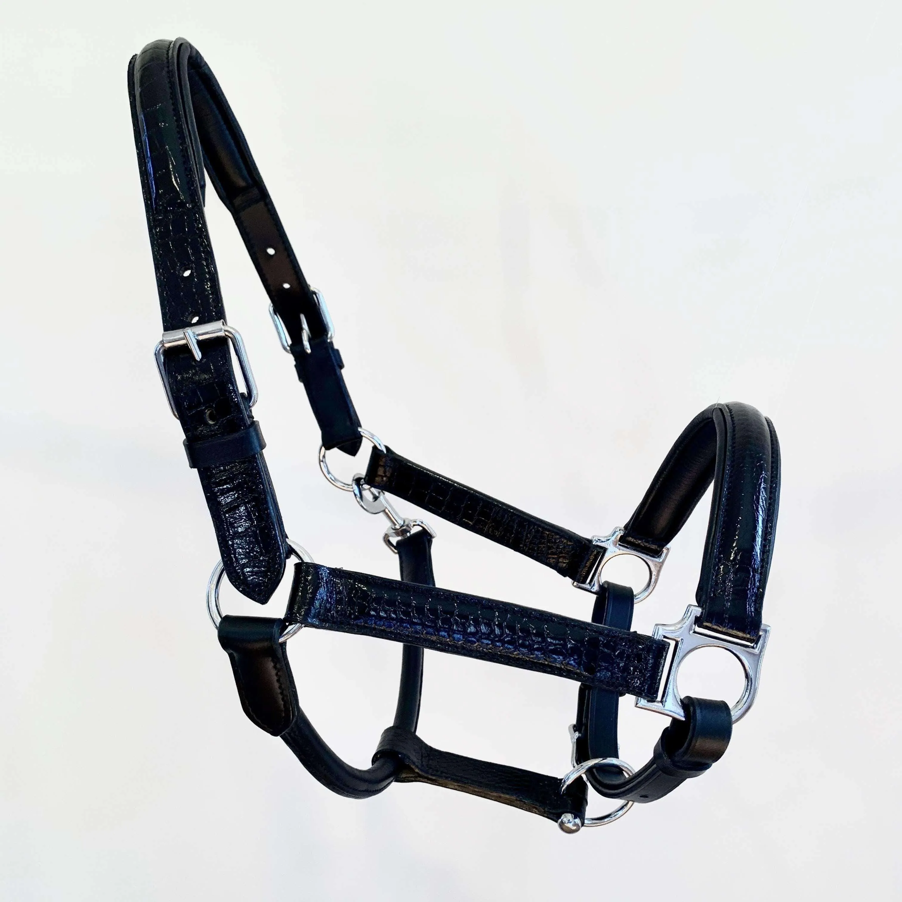 Patent Croc Raised Padded Halter