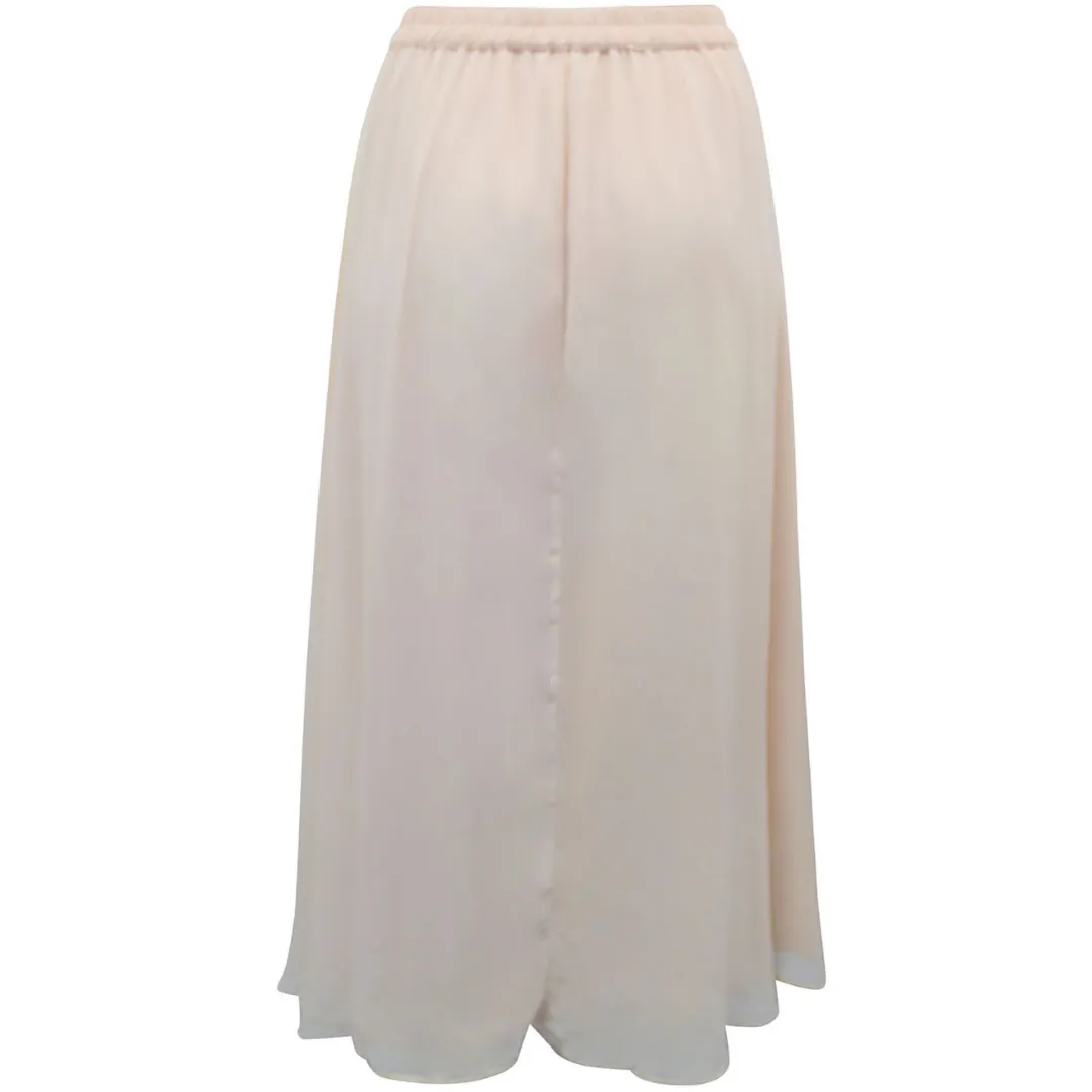 Peach Floaty Georgette Maxi Skirt