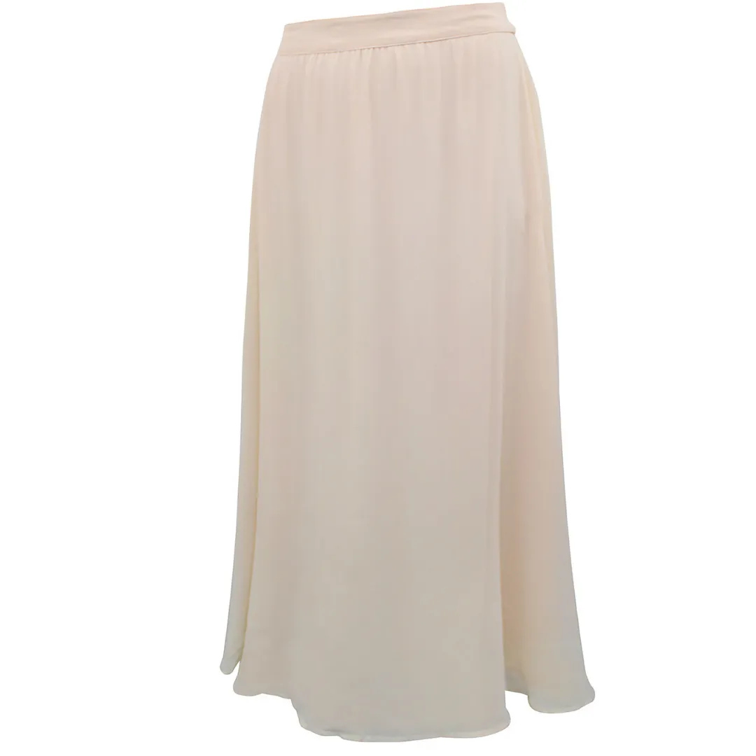 Peach Floaty Georgette Maxi Skirt