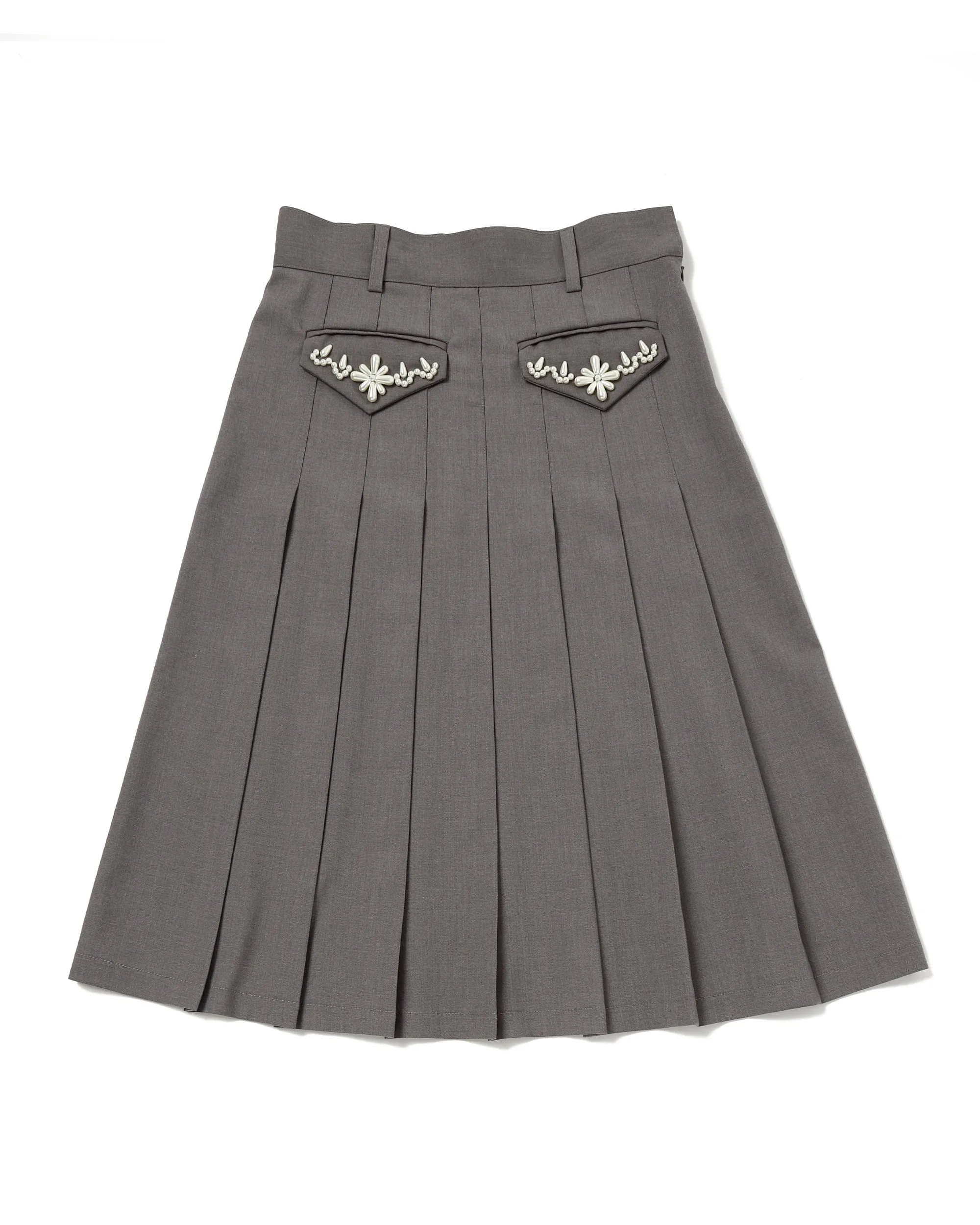 PEARL PLEATED SKIRT