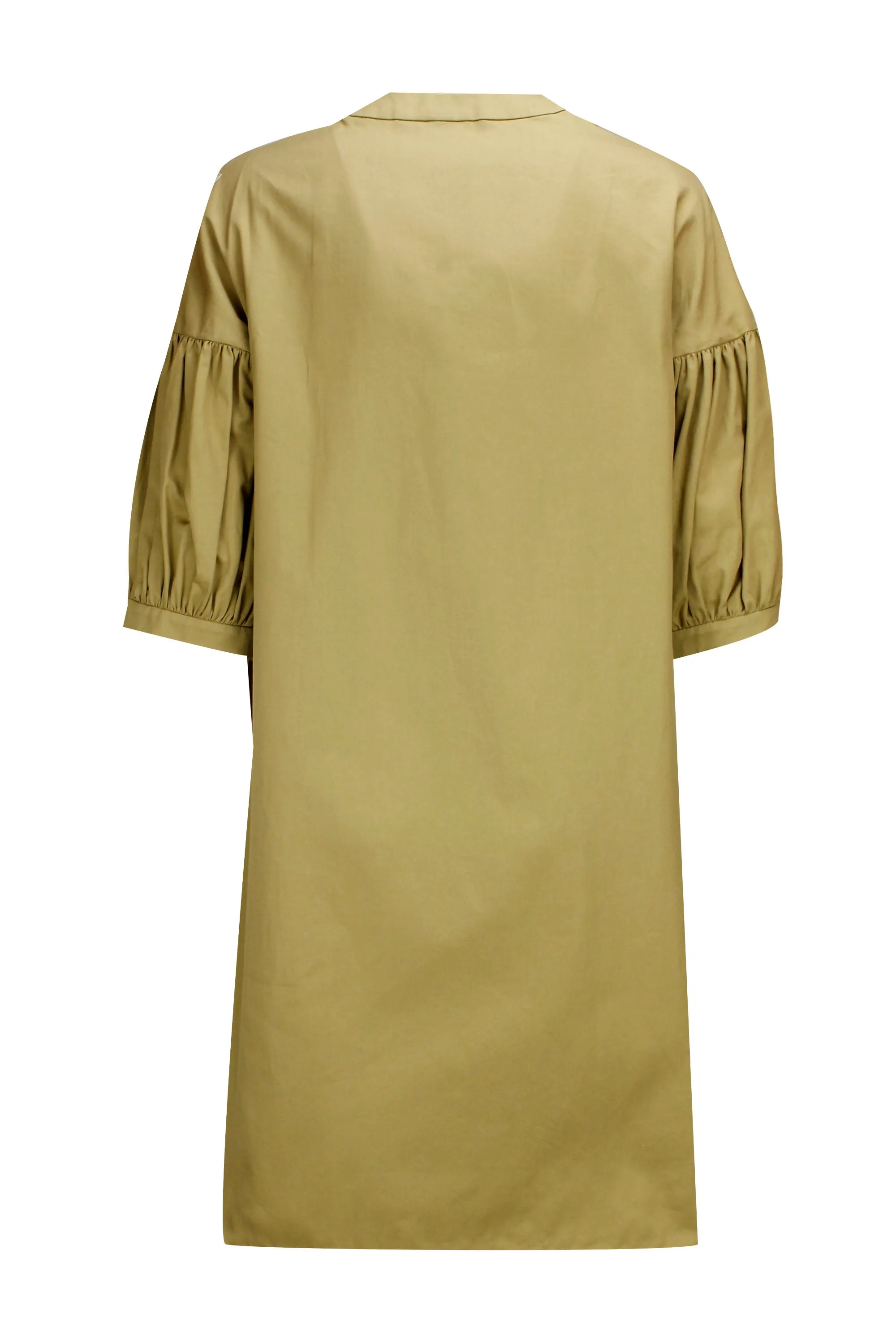 'S Max Mara Puff-Sleeve V-Neck Dresses