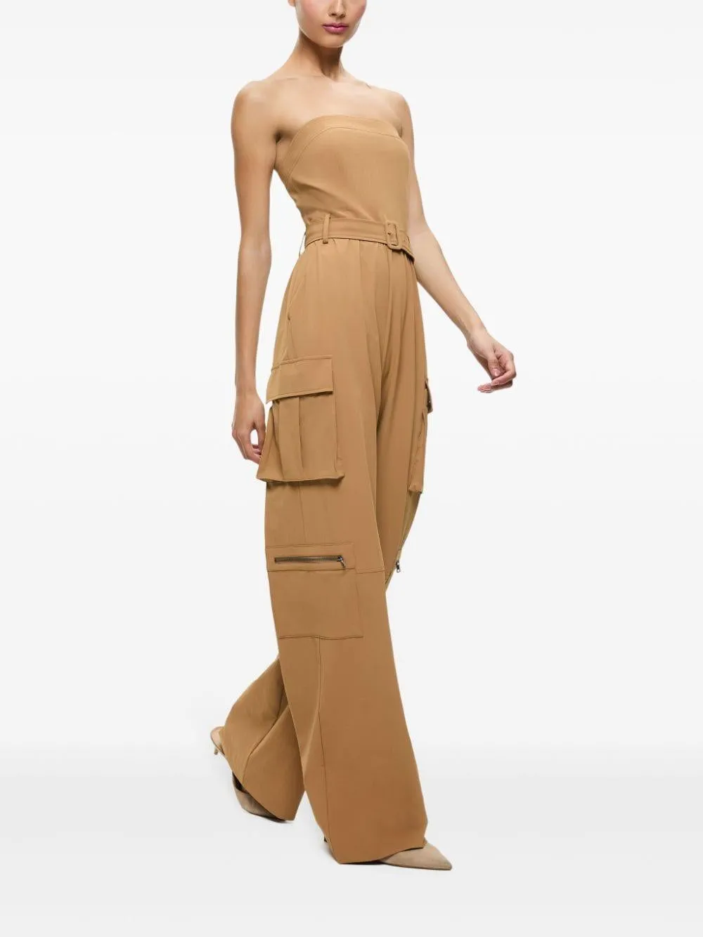 Sachiko Strapless Cargo Jumpsuit