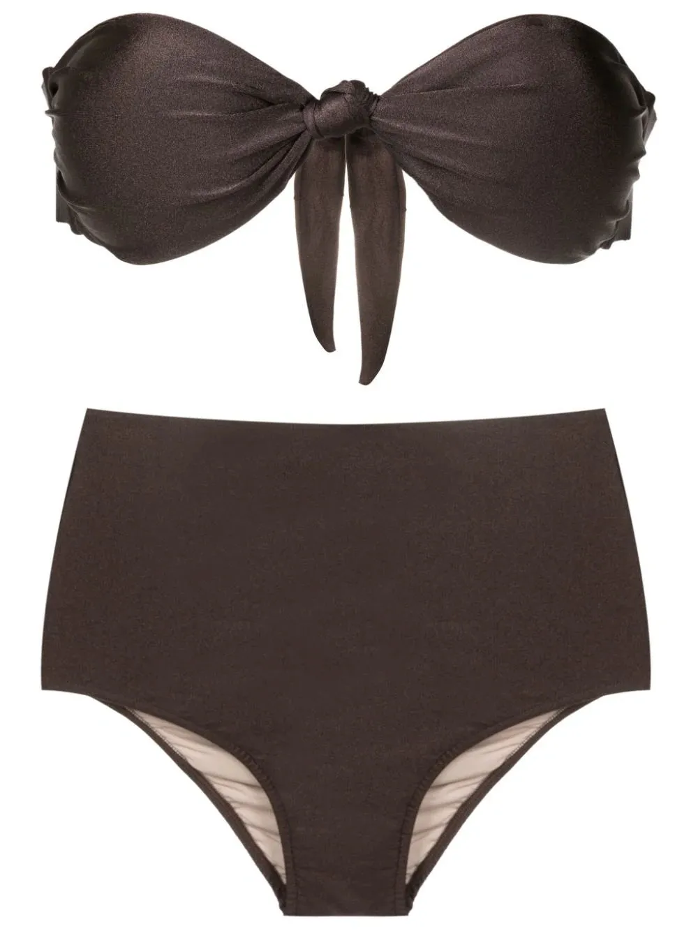 Timeless High-Waisted Strapless Bikini