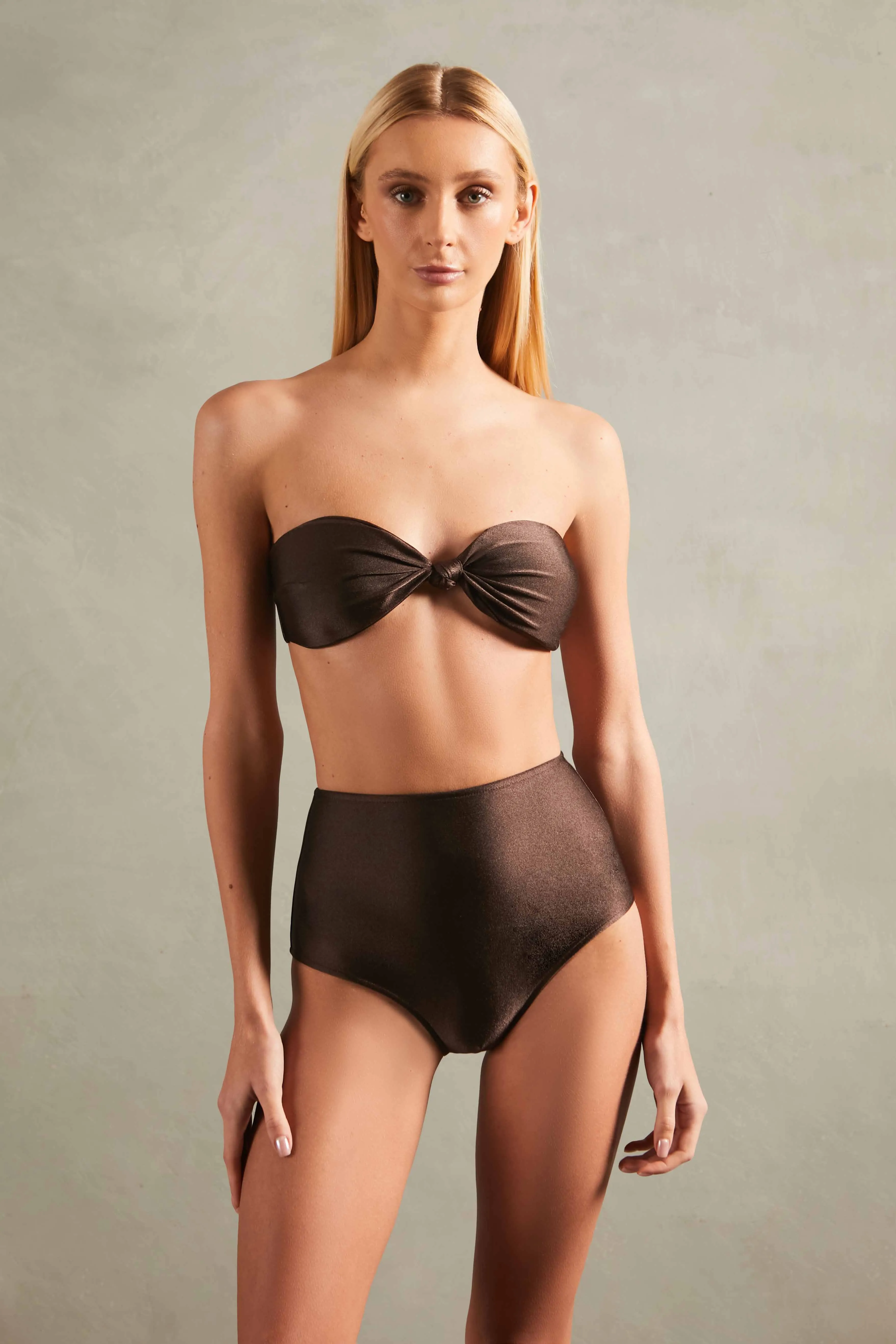 Timeless High-Waisted Strapless Bikini