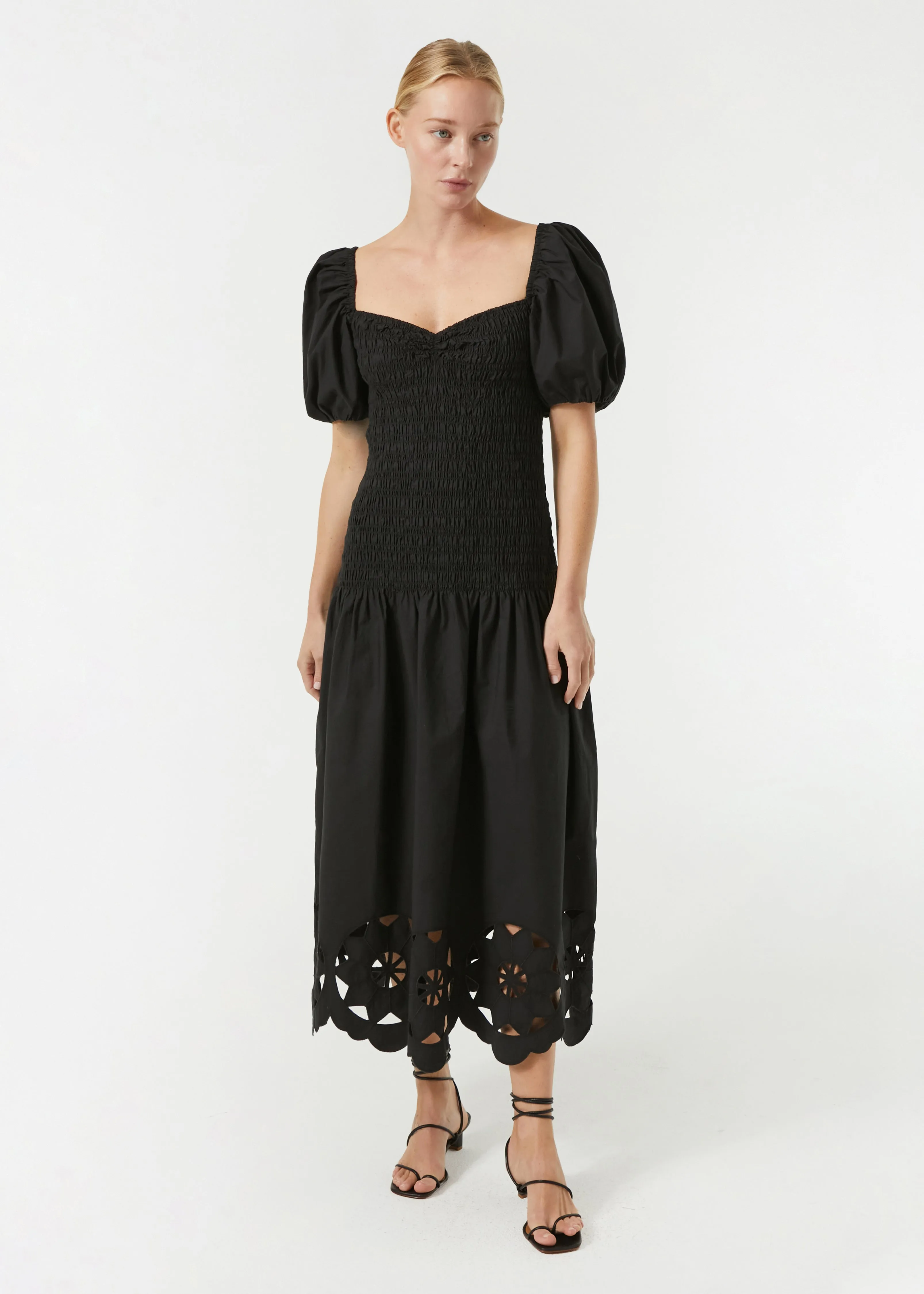 Viviana Dress | Black Eyelet