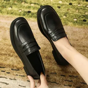 Women'S Black Slip-On Loafers 03771359